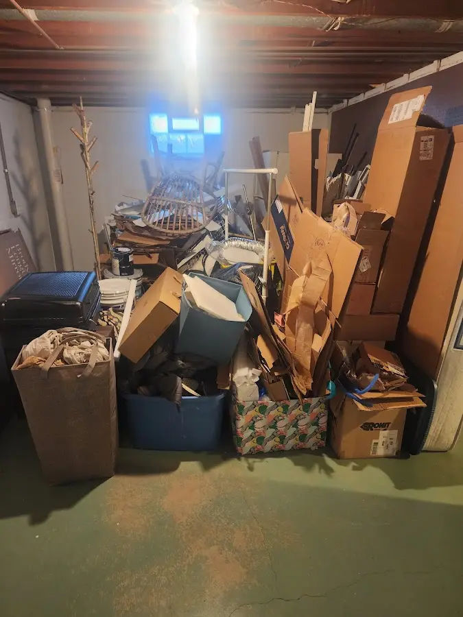 Roll-off dumpster container at job site for Concrete Dumpster Rental in Tabor City